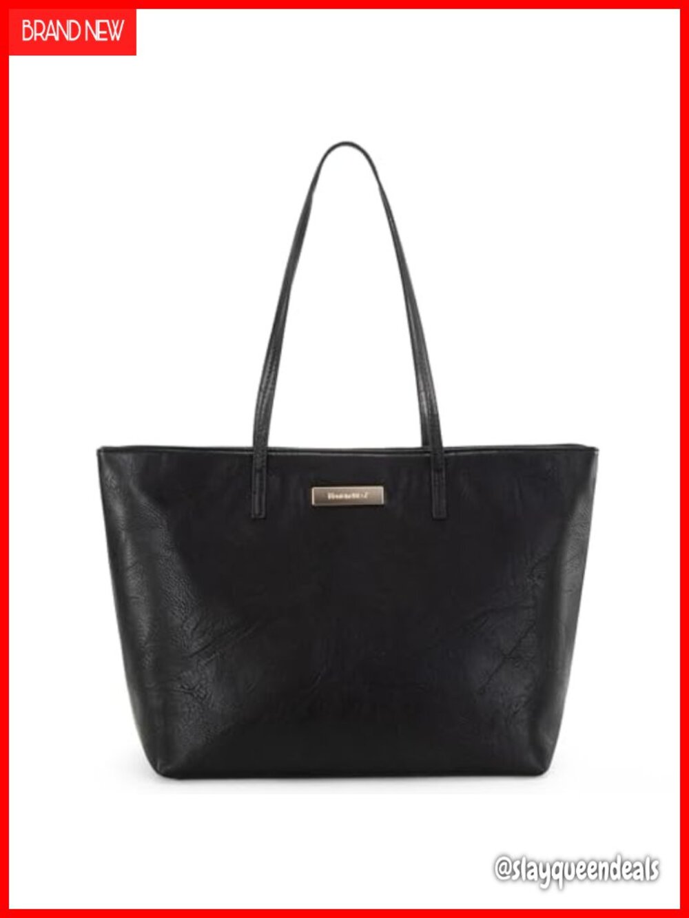 Women's Medium Tote Shoulder Handbag Lightweight PU Leather Work Travel Purse